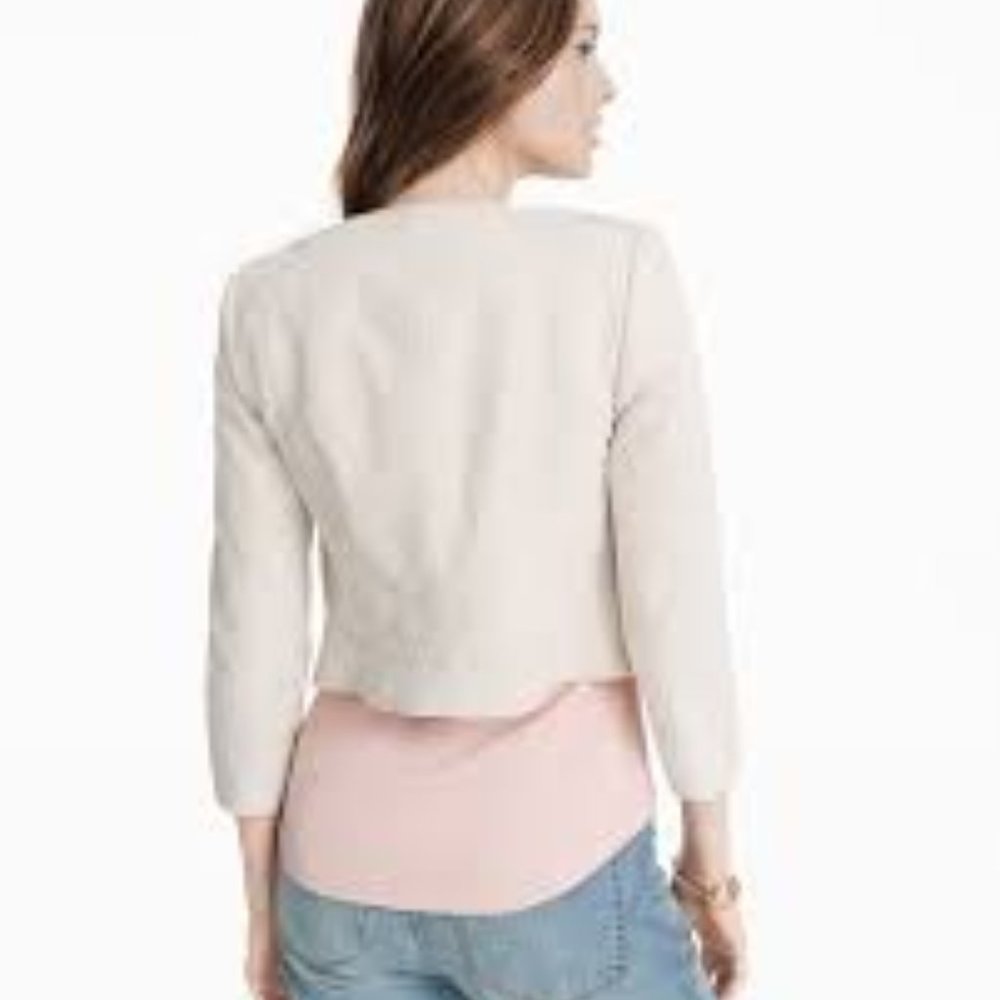 WHBM  Leather Jacket off white XXS - Picture 3 of 9